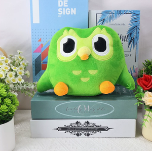 크로스 보더 Duolingo 봉제 인형-외국어 학습 녹색 올빼미 봉제 장난감 어린이 선물 - Product Image 3