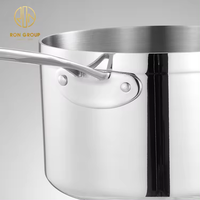 Casserole en acier inoxydable 304 de qualité alimentaire pour restaurant, hôtel, cuisine, ustensiles de cuisine, casseroles, poêles, casserole à sauce, marmite à double oreilles