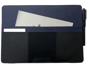 Brand Portable Pu leather Portfolio Folder 15.6 Inch Laptop Liner Bag Protective Cover Document Bag Custom