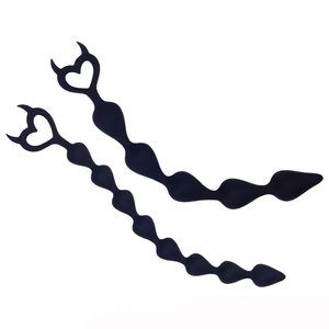 Cuentas <span class=keywords><strong>Anales</strong></span> de Silicona Líquida Extra Largas y Suaves con Cola de Zorro Larga, <span class=keywords><strong>Precio</strong></span> de Fábrica - Product Image 1