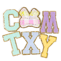 Patch personnalisé en lettres perlées, initiales, appliqué, badge à coudre ou à repasser pour vêtements de filles, vestes, sacs, chapeaux, chaussures