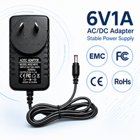 Alimentation à découpage OEM personnalisée 6V 1A, adaptateur secteur AC/DC avec broches sur mesure pour enceinte intelligente