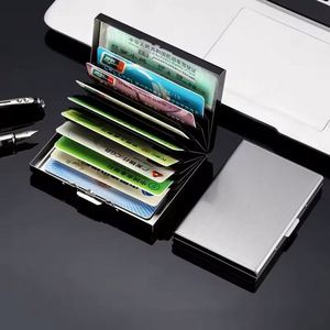 Business Case Cover Wallet Custom Logo Multi Credit Pocket Name Card <b>Box</b> Holder for Wholesale Promo Gift - Product Image 2