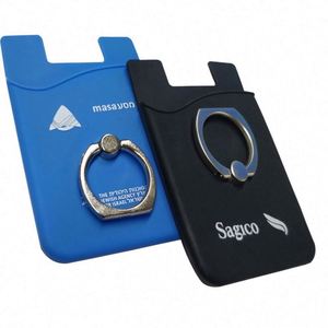 Cell Phone CreditCard Silicone ID Card Holder <b>Sticker</b> Pouch for Mobile Phone - Product Image 4