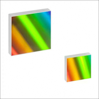 Lentille en verre à réseau optique, réseau de réflexion 2400 Line Center Wavelength 500nm Diffraction Flat Plate Spectrometer Grating