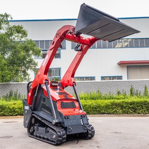 New Design Compact Mini Skid Steer with Engine 0.14m³ Bucket Crawler Tracks Auger <b>Snow</b> <b>Plow</b> & Trencher - Product Image 5