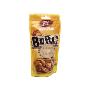 China High Quality Flexible Packaging Brown White Custom Printing Kraft Paper Food Nuts Packaging Bags