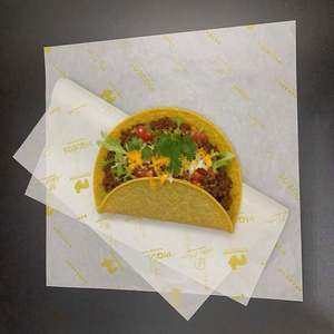 Oil-proof Pad <b>Paper</b> Wholesale Custom Printed Logo Size Food Safe Grade <b>Burger</b> <b>Paper</b> Greaseproof Meat <b>Wrapping</b> Wax Coated <b>Paper</b> - Product Image 1