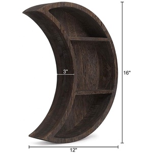 Étagères murales personnalisées, flottantes en forme de lune, pour le <span class=keywords><strong>bureau</strong></span>, la cuisine, la salle d'étude, le <span class=keywords><strong>rangement</strong></span> et l'été - Product Image 2