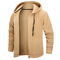 Nouveau sweat à capuche chaud pour homme, style américain, avec fermeture éclair, pour l'automne et l'hiver