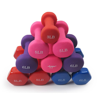Haltères en néoprène rose de gymnastique à domicile pour femmes haltères colorés personnalisés en gros