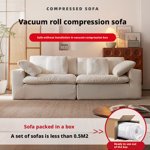 Sofá Moderno y Sencillo en Forma de Nube, Sofá de Compresión, Hecho en China, para Sala de Estar, Hotel, Desmontable, Lavable, Tapizado en Tela, Muebles para Dormitorio - Product Image 6