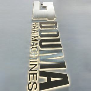 ป้ายไฟ Halo แบบมีไฟ LED สีขาวอบอุ่น ตัวอักษรโลหะเรืองแสง สำหรับฉากหลังงานแต่งงาน ร้านสปา ร้านค้าแบรนด์หรู - Product Image 5