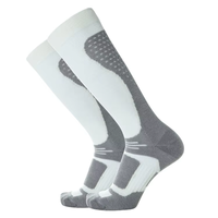 Chaussettes de ski et de randonnée en laine mérinos unisexes Chaussettes de sport d'extérieur épaisses et conçues à la mode pour l'hiver