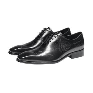 New Classic Elegant Handmade Oxford Square-Toe Men's Genuine Leather Formal Casual Shoes Steel Waterproof Lightweight Office OEM - Product Image 3