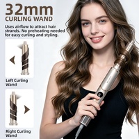Secador de Pelo Profesional 8 en 1, Secador de Pelo de un Solo Paso, Plancha de Pelo Profesional, Rizador, Herramientas de Peinado, Cepillo de Aire Caliente