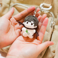 OEM ODM personnalisé OC mignon mini peluche porte-clés sac pendentif 5cm Anime poupée peluche porte-clés