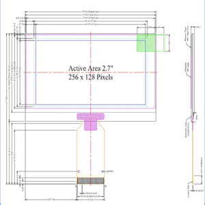 Écran OLED de 2,7 pouces, écran OLED lumineux, LCD SSD1363, haute résolution 256128, LCD pour Pure Evoke 2,7 pouces - Product Image 4