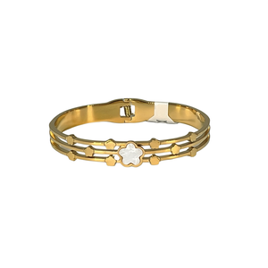 Bracelet tendance en acier inoxydable 316L plaqué or PVD, bijoux durables et résistants - Product Image 2