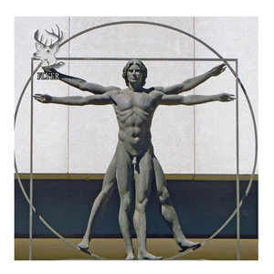 Grande Statua <span class=keywords><strong>da</strong></span> Giardino per Esterni in Bronzo Fuso, Design Veronese, Scultura del Uomo Vitruviano <span class=keywords><strong>di</strong></span> <span class=keywords><strong>Leonardo</strong></span> <span class=keywords><strong>Da</strong></span> <span class=keywords><strong>Vinci</strong></span>, Nudo Maschile - Product Image 2