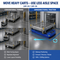 AGV à Navigation Magnétique de 2500 kg avec Recharge Automatique, Robot de Remorquage Industriel pour la Logistique des Usines Intelligentes