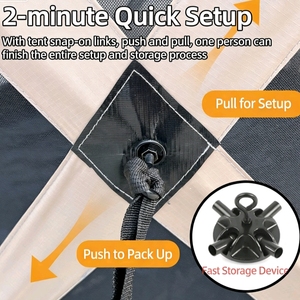 <span class=keywords><strong>Tente</strong></span> de camping automatique pour voiture, installation rapide en <span class=keywords><strong>2</strong></span> <span class=keywords><strong>minutes</strong></span> - Product Image 3