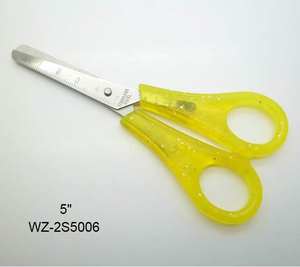 נירוסטה חומר להב עם פלסטיק ידית סוג ילדי מספריים קטן גודל פרפר מספריים פרפר ידית מספריים - Product Image 4