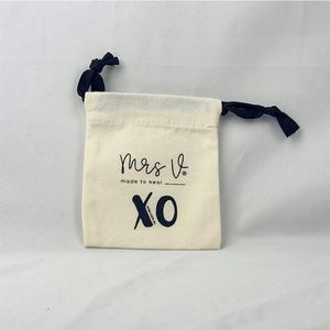 Fashion Cotton <b>Drawstring</b> Bag Portable Canvas <b>Pouch</b> Bag Breathable Biodegradable <b>Drawstring</b> Bag - Product Image 2