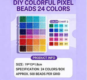 Perles Perler de 2,6 mm très populaires, kit de loisirs créatifs pour enfants, boîte de bijoux faits main, cadeaux <span class=keywords><strong>d</strong></span>'anniversaire pour enfants - Product Image 5