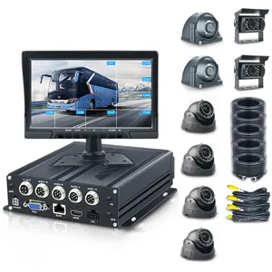 קיבולת אחסון 512GB חריצים כפולים 8CH SD DVR H.264 בזמן אמת וידאו cctv 4ch 4g gps נייד משאית ai אוטובוס רכב mdvr מערכת מצלמות