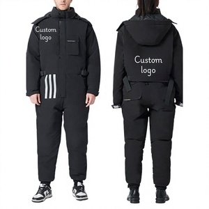 Combinaison thermique pour moto, veste et pantalon résistants à l'eau et au vent pour homme, ensemble deux pièces chaud pour l'hiver, pour les trajets quotidiens - Product Image 1