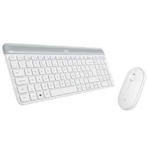 (Logitech) MK470 ensemble clavier et souris sans fil clavier et souris sans fil ultra-mince 2.4G récepteur blanc