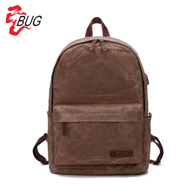 Canvas travel laptop backpack with usb port simple casual vintage travel canvas backpack rucksack vintage canvas backpack