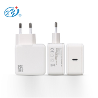 Vente chaude nitrure de gallium GaN PD65W chargeur rapide QC3.0 chargeur US, EU et UK standard ordinateur portable adaptateur chargeur