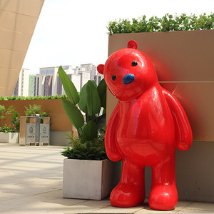 Scultura in Fibra di Vetro Personalizzata Su Misura Grande per Esterni, Forma di Animale Cartone Animato, Fatta a Mano, Eco-compatibile, Decorazione Superiore - Product Image 3