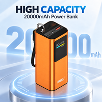 Batterie externe 100W ORANGE 20000mAh, chargeur portable, double sortie Type-C, charge rapide PD, avec écran TFT MG-G210