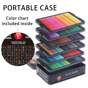 Matita colorata 180 <span class=keywords><strong>colori</strong></span> 180 di alta qualità Set di matite lisce per bambini cancelleria pittura a olio matita colorata ferro penna regalo - Product Image 3