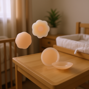 Copricapezzoli Riutilizzabili in Silicone Myrva, 2 Paia, per Maternità, Motivo Tinta Unita, Lavabili - Product Image 2