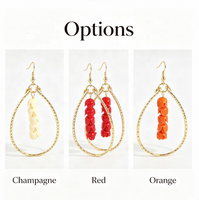 Anting Gantung Lingkaran Bunga Ukiran Resin Paduan Logam Gaya Bohemian Perhiasan Etnik Vintage Aksesoris Wanita Fashion Hadiah