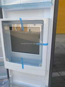 Réfrigérateur intelligent noir en verre trempé avec distributeur de glace entièrement automatique, bar à boissons et purificateur d'eau intégré - Product Image 5