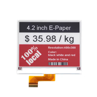 Modul Layar LCD E-Ink Microtech 4.2" Resolusi 400*300 3 Warna Dimensi 104.5x87.5mm Area Aktif 84.8x63.6mm TBD