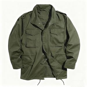 Veste de travail pour homme, tissu en coton mélangé de haute qualité, coupe-vent, poche multifonctionnelle, vente en gros auprès du fabricant de vestes - Product Image 1