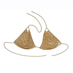 Cadena <span class=keywords><strong>de</strong></span> cuerpo <span class=keywords><strong>de</strong></span> <span class=keywords><strong>pasarela</strong></span> para mujer, <span class=keywords><strong>Bikini</strong></span> con flecos exagerados, joyería, arnés <span class=keywords><strong>de</strong></span> sujetador con borlas largas, accesorio <span class=keywords><strong>de</strong></span> estilo europeo - Product Image 6