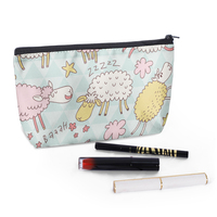 Sac de maquillage anime personnalisé, sac cosmétique durable, pochette de toilette imprimée avec des personnages de dessins animés, organiseur de voyage, fabrication OEM