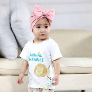 Turban Bébé Nouveau-né Fille, Bonnet d'Hôpital en Coton avec Grand Nœud pour Cheveux, Bandeau pour Tout-petit et Enfant - Product Image 3