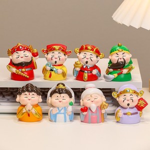 เทพเจ้าแห่งความมั่งคั่ง รูปปั้นเรซิ่น งานฝีมือทำมือ ของตกแต่งบ้าน ของขวัญ - Product Image 4