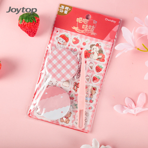 Joytop – Badge autocollant personnalisé Mikko Sweetheart fraise, carte décorative, papeterie DIY, jouet avec outil pince à épiler - Product Image 4