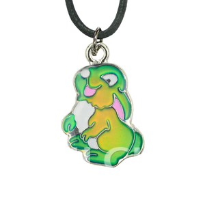 Collar de estado de ánimo de joyería de aleación de Zinc con cambio multicolor para niños bonitos a la moda con colgante de conejo regalo perfecto - Product Image 1