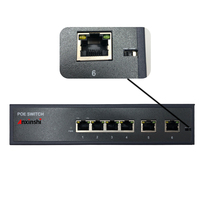 Conmutador POE de 4 puertos marca Anxinshi para cámaras IP POE Power Over Ethernet