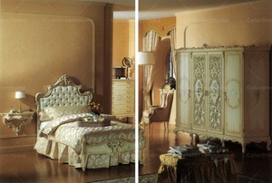 Luxury Baroque Furniture French Style Bedroom Wood Carving <strong>Wardrobe</strong> <strong>2</strong> <strong>Doors</strong> - Product Image 2